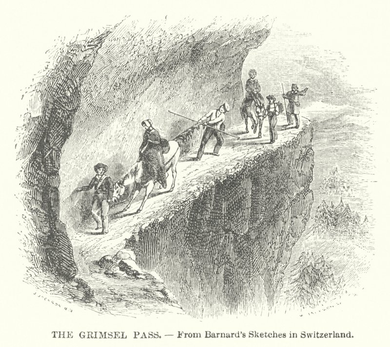 Il passo del Grimsel (incisione) da English School