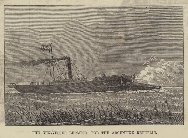La nave da guerra Bermejo per la Repubblica Argentina da English School