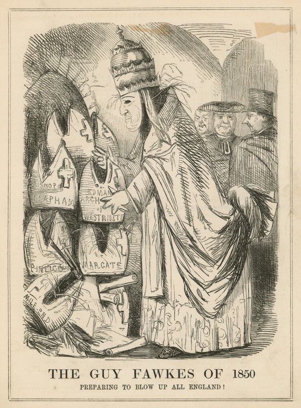 Il Guy Fawkes del 1850 da English School