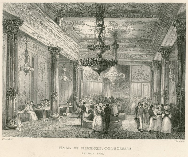 La Sala degli Specchi, Colosseo, Regents Park, Londra da English School
