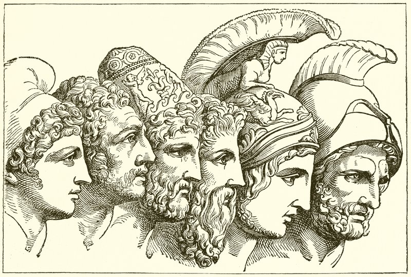 Gli eroi della guerra di Troia da English School