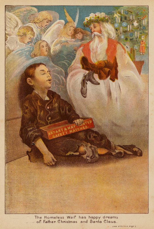 Il senzatetto ha sogni felici di Babbo Natale da English School