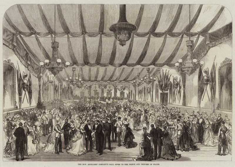 Ballo della Honourable Artillery Company dato al Principe e alla Principessa di Galles da English School