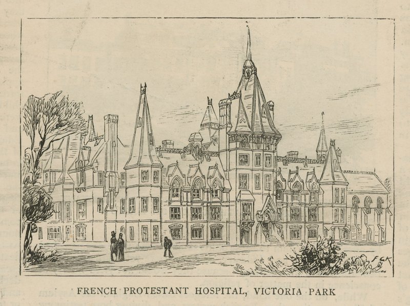 Gli Ugonotti in Inghilterra: Ospedale Protestante Francese, Victoria Park da English School