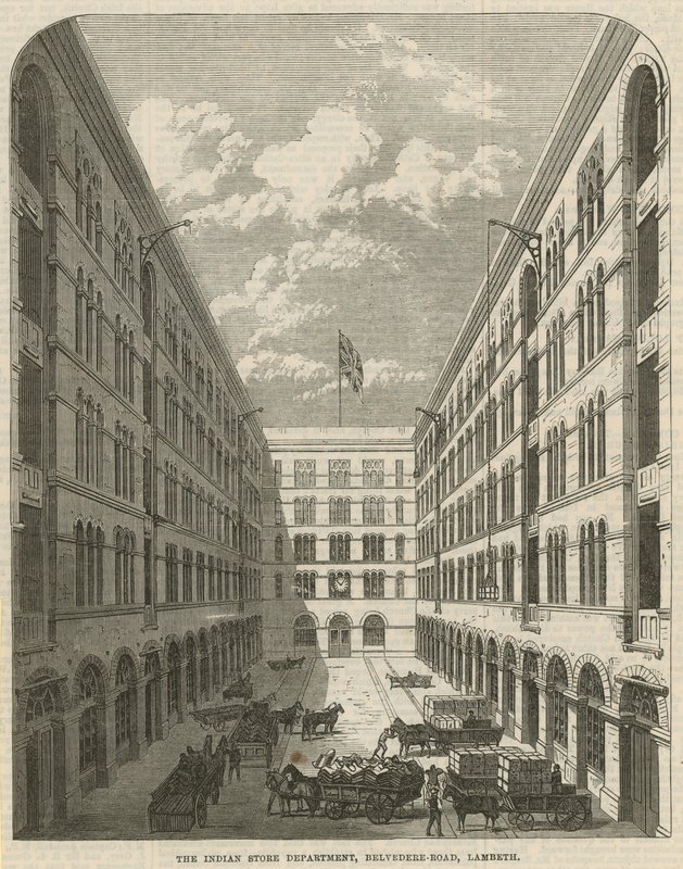 Il negozio indiano, Belvedere Road, Lambeth da English School