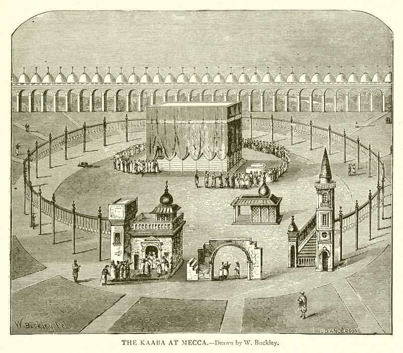 La Kaaba alla Mecca da English School