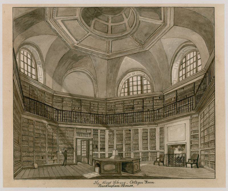 La Biblioteca del Re, Sala Ottagonale, Buckingham Palace da English School
