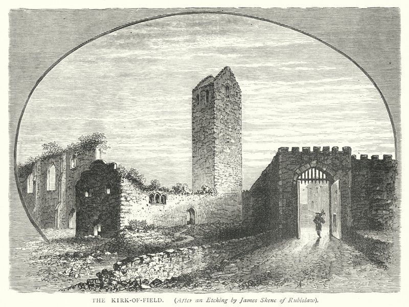 La Kirk-of-Field (incisione) da English School