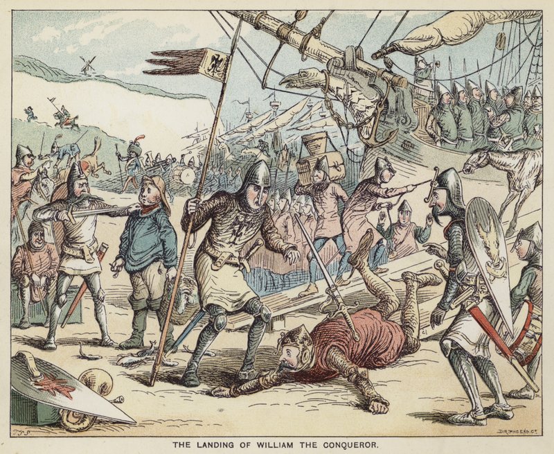 Lo sbarco di Guglielmo il Conquistatore da English School