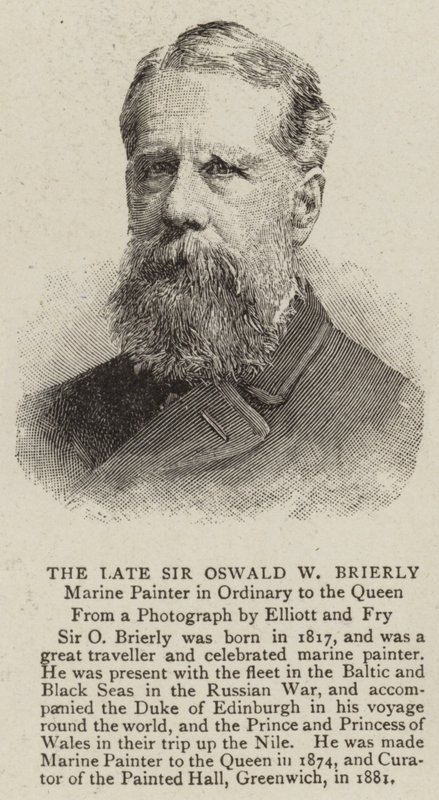 Il defunto Sir Oswald W Brierly da English School