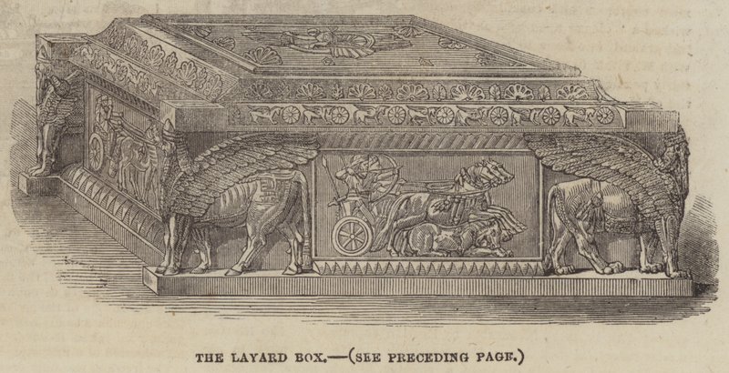 La scatola di Layard (incisione) da English School