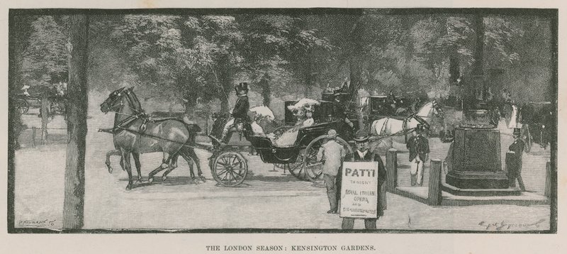 La stagione londinese: Kensington Gardens da English School