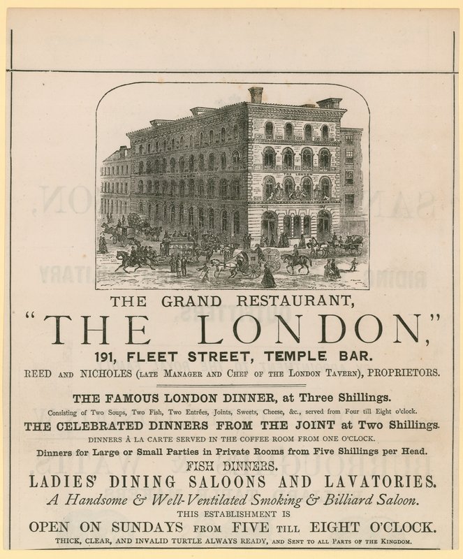Il London, ristorante, 191 Fleet Street, Temple Bar da English School