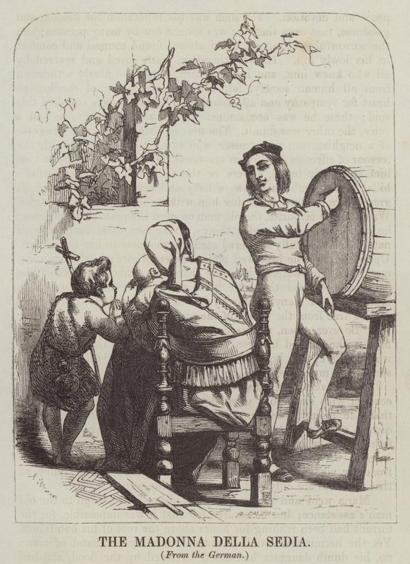 La Madonna della Sedia (incisione) da English School