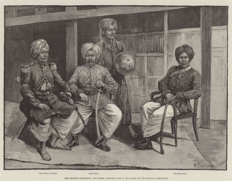 La spedizione di Manipur, i tre prigionieri ora nelle mani delle autorità britanniche da English School