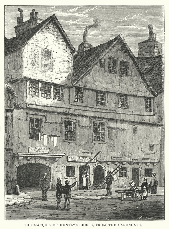 Casa del Marchese di Huntly, dal Canongate da English School