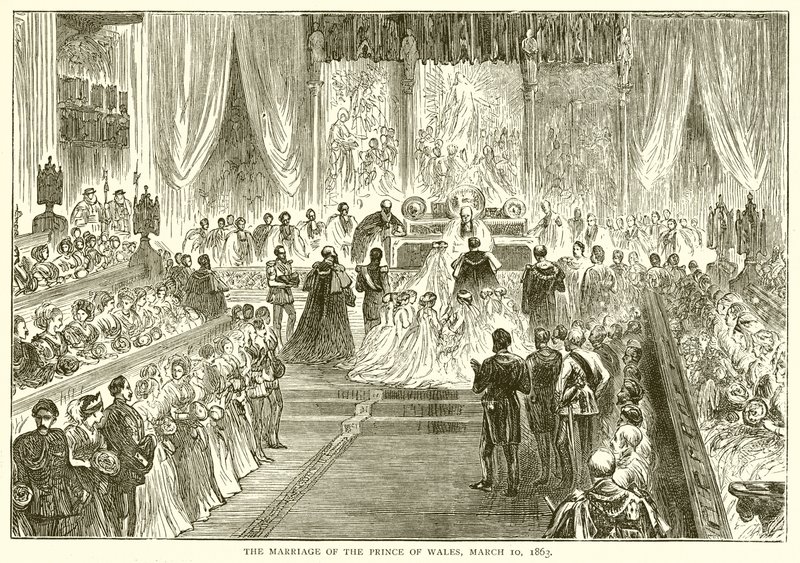 Il matrimonio del Principe di Galles, 10 marzo 1863 da English School