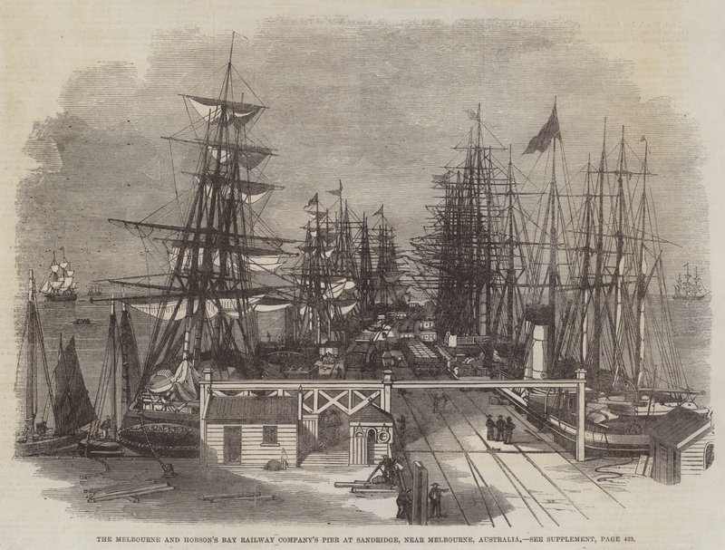 Il Molo della Compagnia Ferroviaria di Melbourne e Hobson