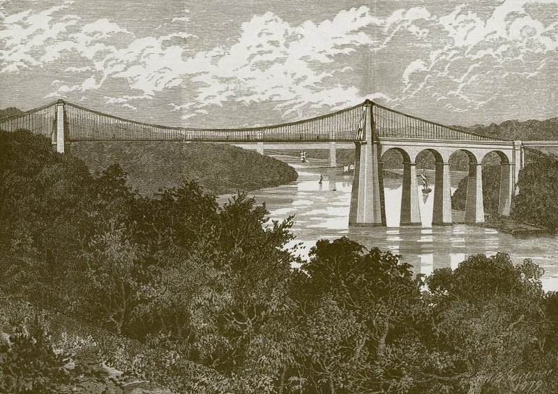 Il ponte sospeso di Menai da English School