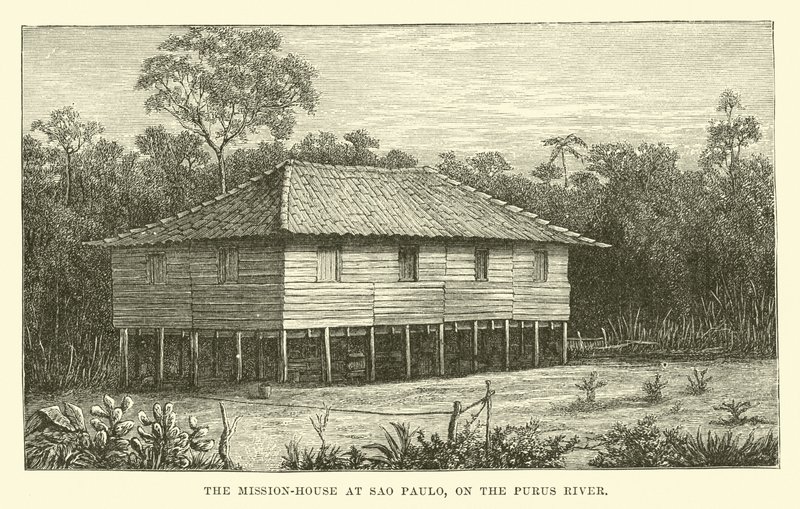 Casa missionaria a Sao Paulo, sul fiume Purus da English School