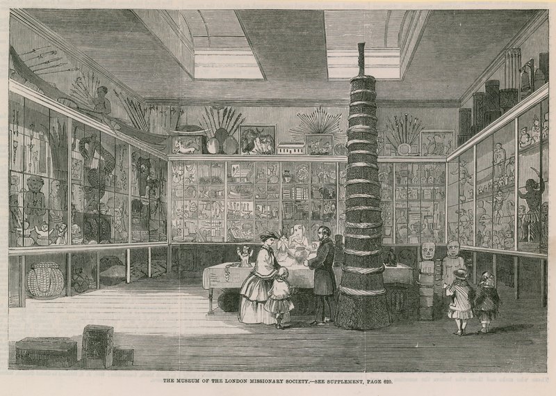 Il Museo della London Missionary Society, in Bloomfield Street, pubblicato nell
