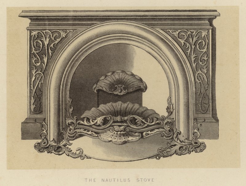 La stufa Nautilus (litografia) da English School