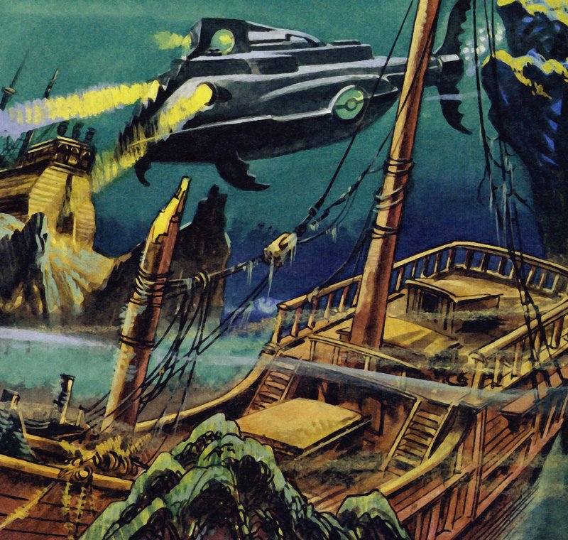 Il Nautilus passò sopra i relitti di due galeoni francesi da English School