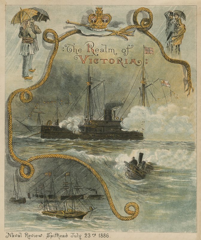 La rivista navale, Spithead, 23 luglio 1886 da English School