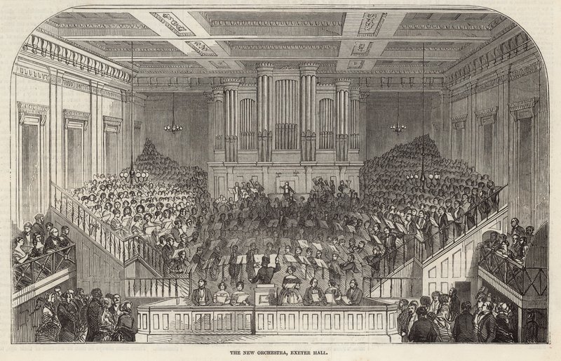 La nuova orchestra, Exeter Hall, Londra da English School