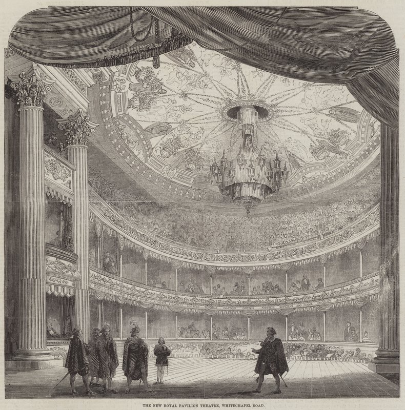 Il Nuovo Teatro del Padiglione Reale, Whitechapel-Road da English School