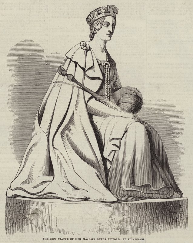 La nuova statua di Sua Maestà la Regina Vittoria a Edimburgo da English School
