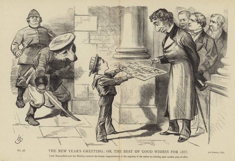 Il Saluto di Capodanno; o i Migliori Auguri per il 1877 da English School