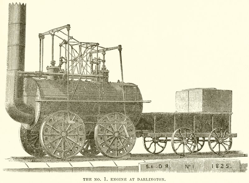 La locomotiva n. 1 a Darlington da English School
