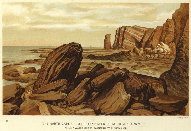 Il Capo Nord di Helgoland visto dal lato occidentale da English School