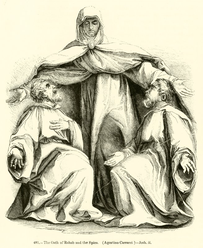 Il giuramento di Raab e delle spie, Agostino Carracci, Giosuè ii da English School