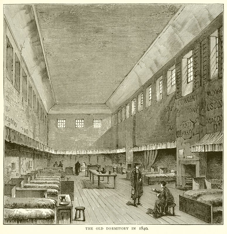 Il Vecchio Dormitorio nel 1840 da English School