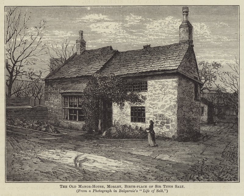 La vecchia casa padronale, Morley, luogo di nascita di Sir Titus Salt da English School
