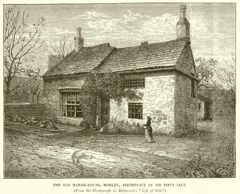 La vecchia casa padronale, Morley, luogo di nascita di Sir Titus Salt da English School