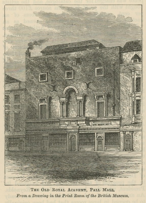 La vecchia Royal Academy in Pall Mall da English School