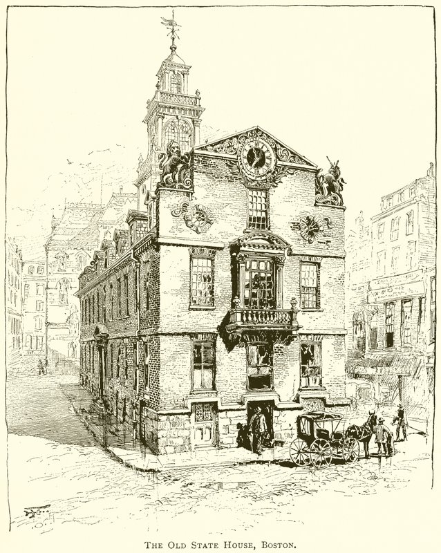 La vecchia State House, Boston da English School
