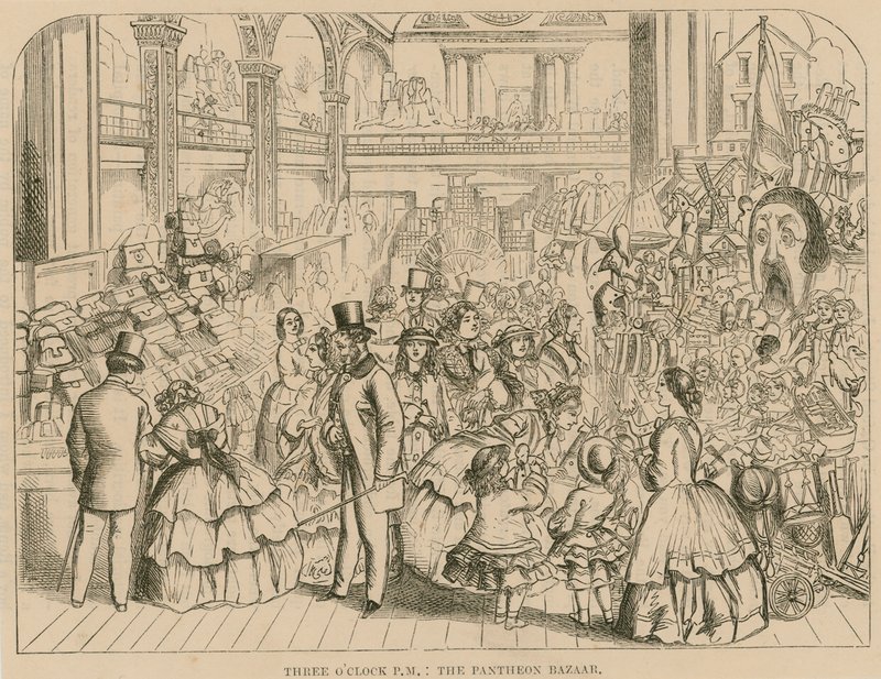Il Bazaar del Pantheon, Oxford Street, Londra da English School
