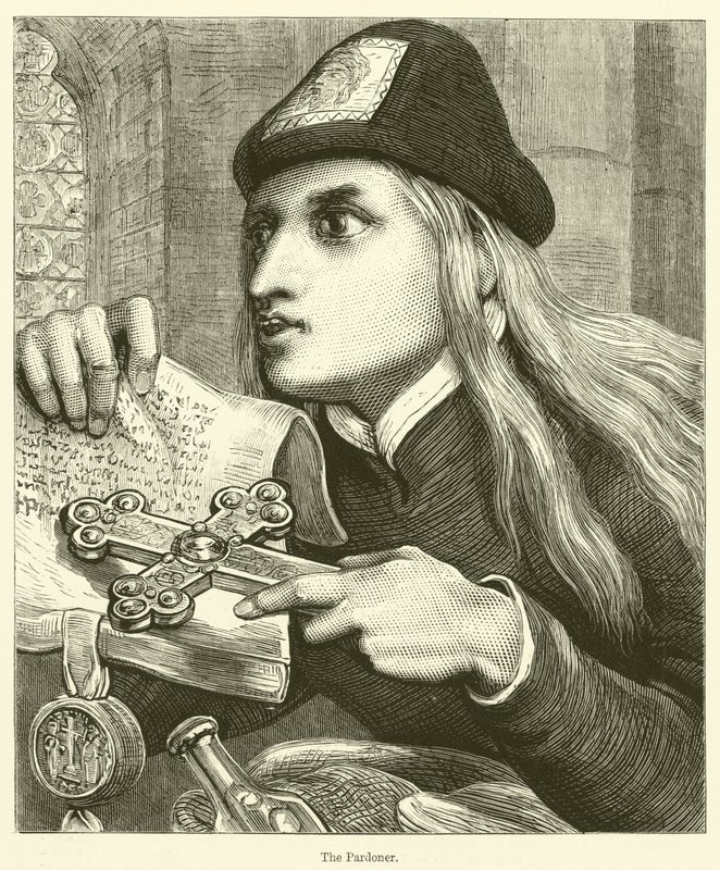 Il Venditore di Indulgenze (incisione) da English School