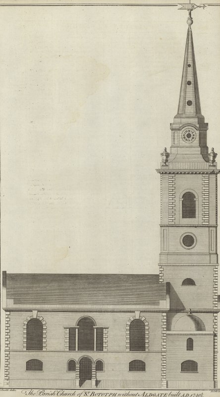 Chiesa parrocchiale di St Botolph senza Aldgate, Londra da English School