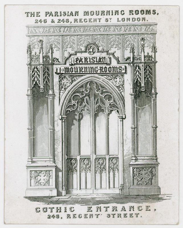The Parisian Mourning Rooms, biglietto da visita da English School