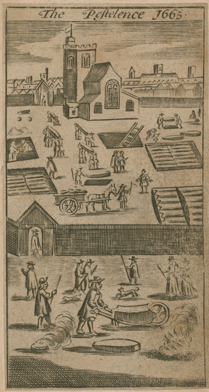 La pestilenza 1665 da English School