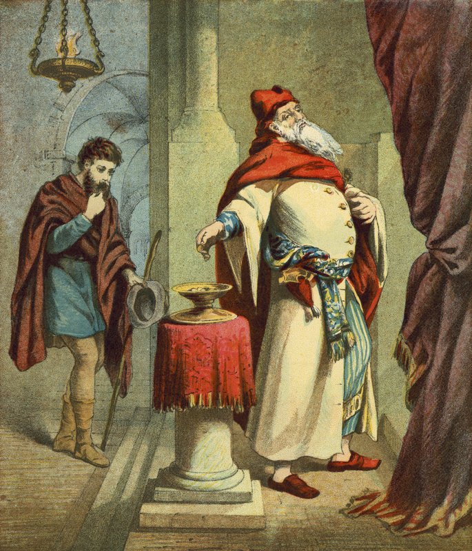 Il fariseo e il pubblicano da English School