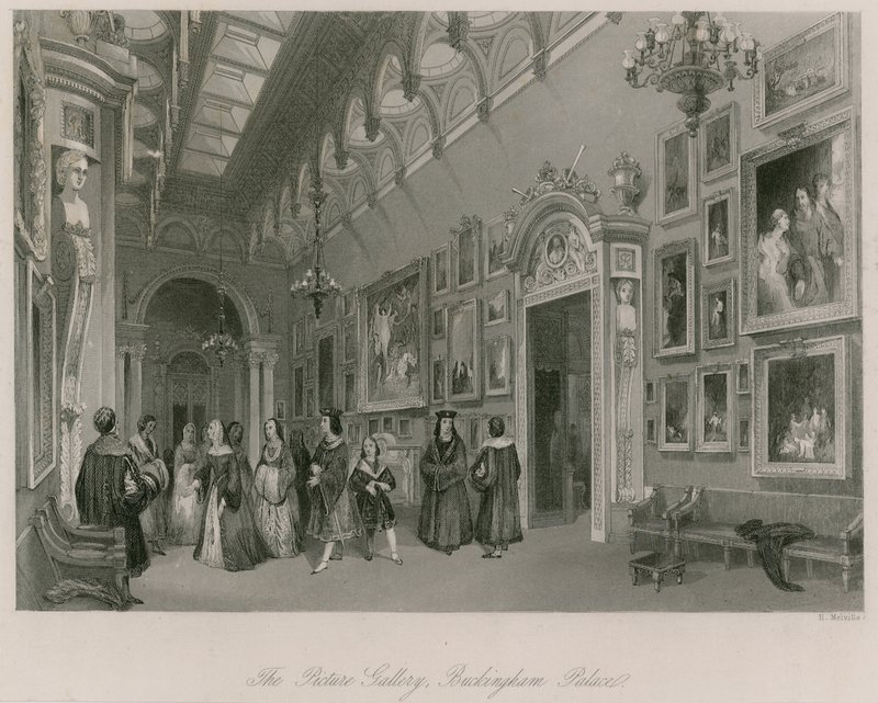 La Galleria dei Quadri, Buckingham Palace da English School