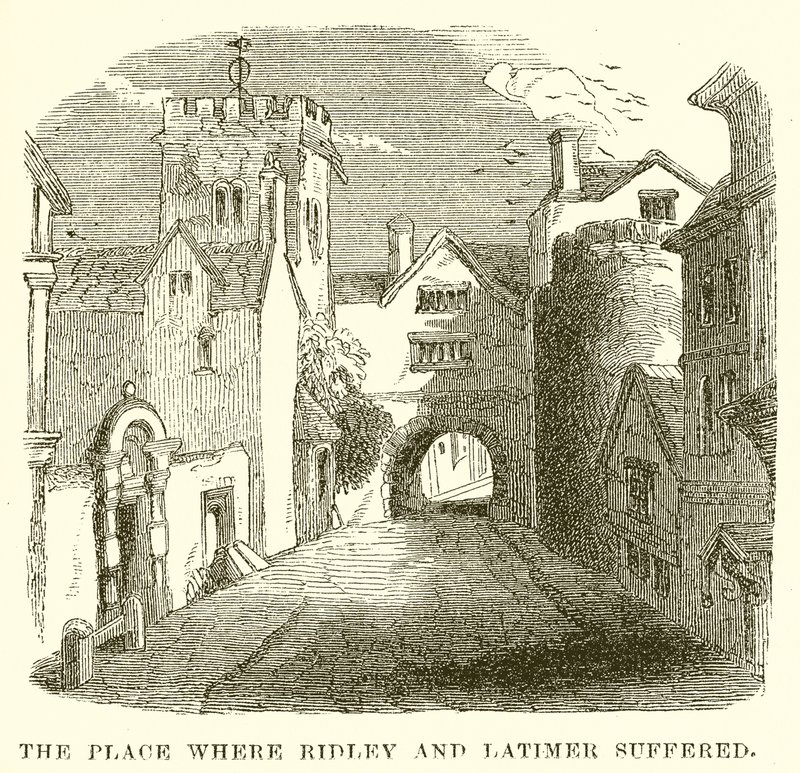 Il luogo dove soffrirono Ridley e Latimer da English School