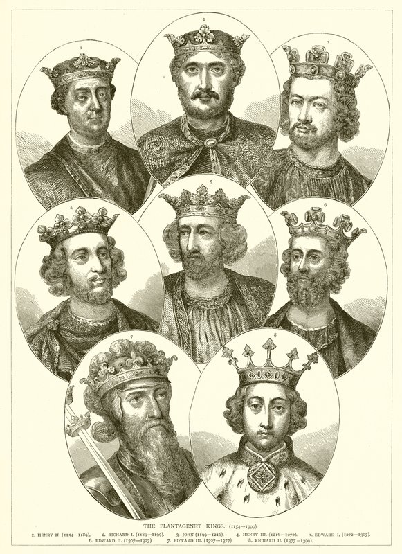 I re Plantageneti (1154-1399) da English School