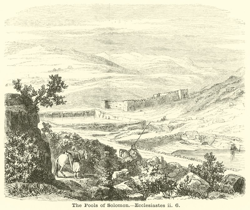 Le piscine di Salomone, Ecclesiaste, ii, 6 da English School